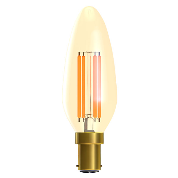 01431 - LED 4W Vintage Amber Candle - SBC - 2000K